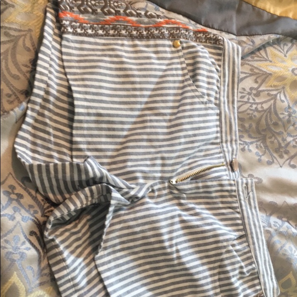 Striped shorts never worn